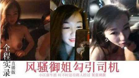 风骚御姐，勾搭司机，小区前车震.